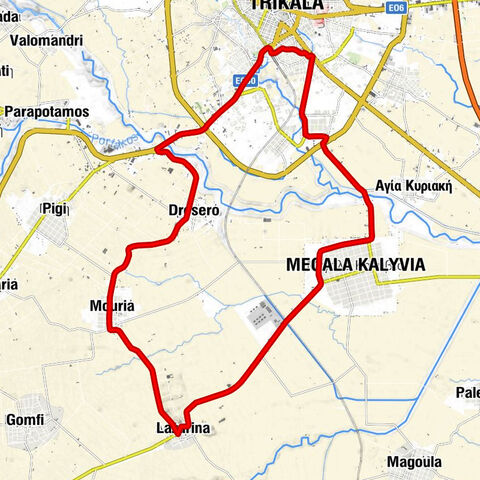 Τρίκαλα - Μεγάλα Καλύβια - Αγ.Γεώργιος