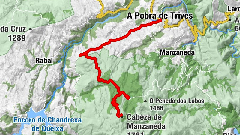 Cova - Portela do Penedo das Merendas - Igrexa de San Lourenzo de Trives - A Pobra de Trives