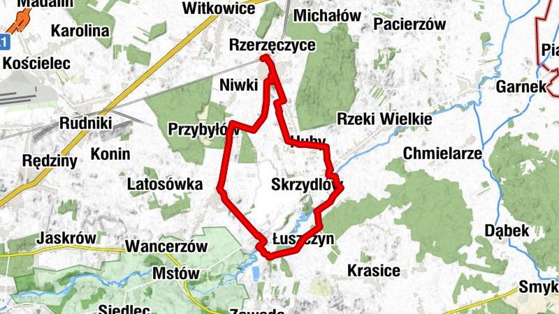 Rzerzęczyce - Kościół pw. Św. Floriana Męczennika - Kolonia Rzerzęczyce A - Mostki
