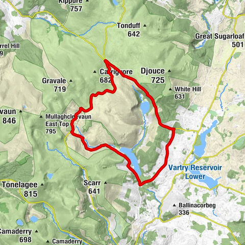 Ballinastoe - Robber's Pass Hill - Sallygap - Cloghoge