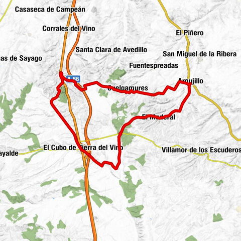 Argujillo - El Maderal - El Cubo de Tierra del Vino - Peleas de Arriba