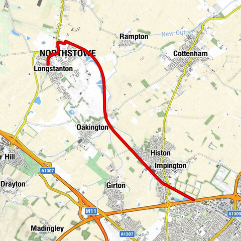 Longstanton - Northstowe - Cambridge