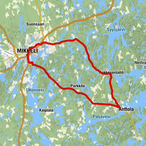 Mikkeli - Kokkosenlahti - Norola