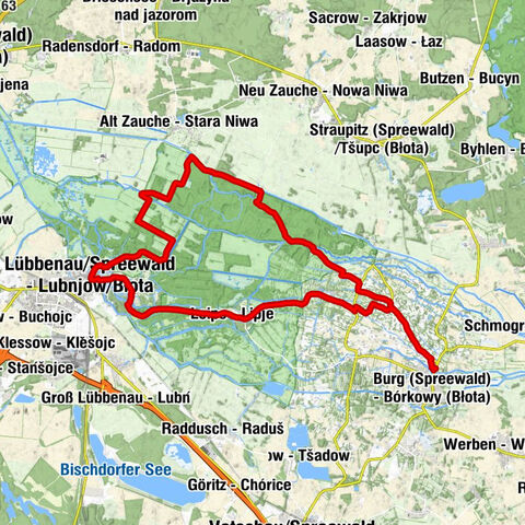 Glück Auf - Eiche - Sankt-Nikolai-Kirche - Lübbenau/Spreewald - Lubnjow/Błota