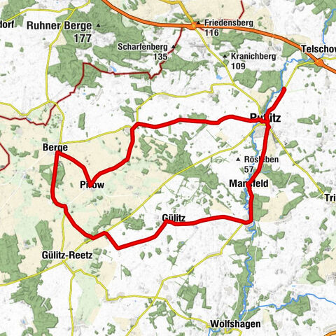 Putlitz - Dorfkirche Mansfeld - Ev. Kirche Putlitz