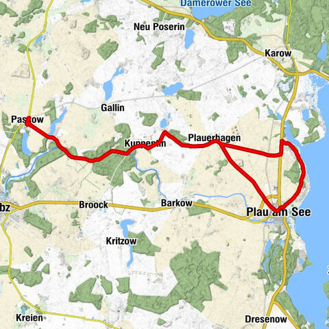 Passow(Meckl) - Passow - Weisin - Plau am See
