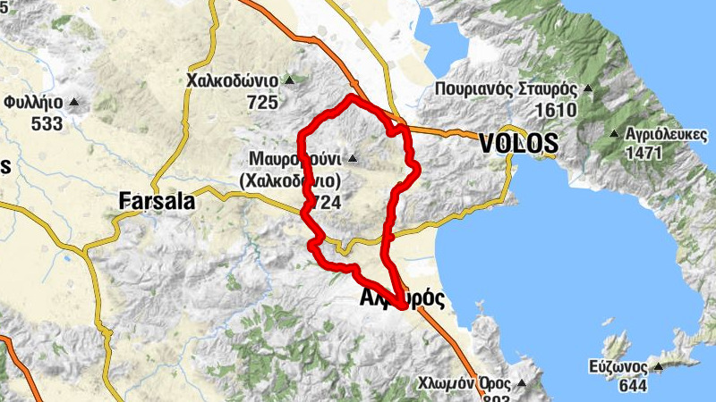 Αλμυρός - Ευξεινούπολη - Άνω Μαυρόλοφος - Βελεστίνο