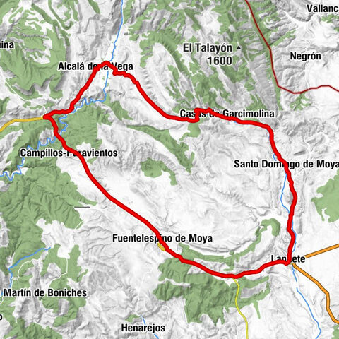 Landete - Fuentelespino de Moya - Campillos-Paravientos - Huertos de Moya