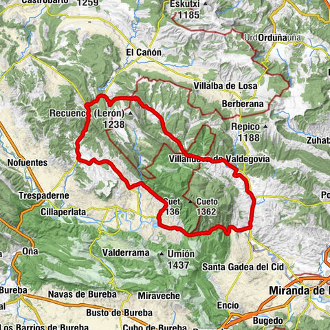 Carduz - Nuevo Arcena - Santa María - Tobillas