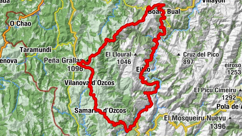 Samartín d'Ozcos - Pozo de la Nieve - Alto de Penouta - Parroquia de Santiago Apóstol