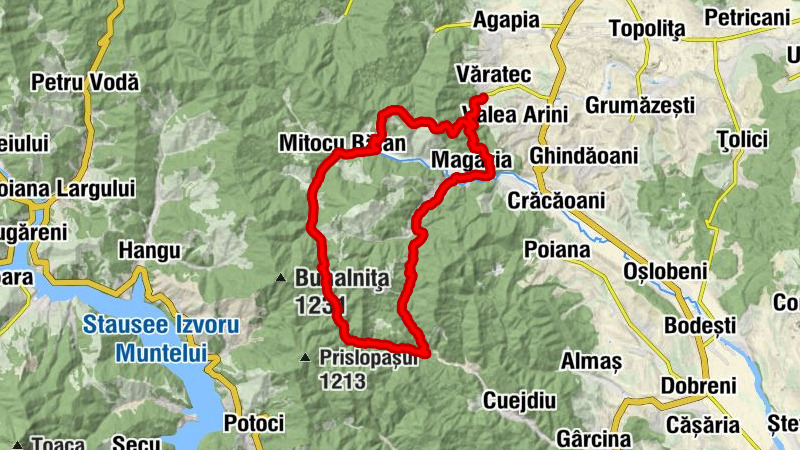 Crăcăoani - Șaua Bouleț - Pensiunea Bursucărie - Bălțătești