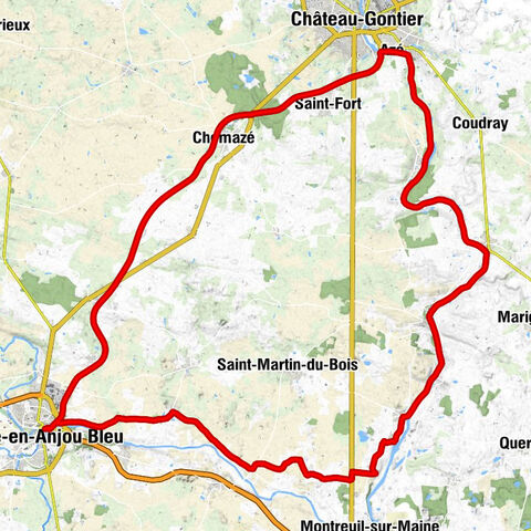 Segré-en-Anjou Bleu - Église Saint-Aubin - Château-Gontier