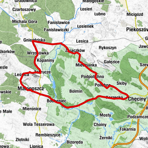 Małogoszcz - Leśnica - Kościół pw. Matki Bożej Anielskiej w Polichnie - Dołki