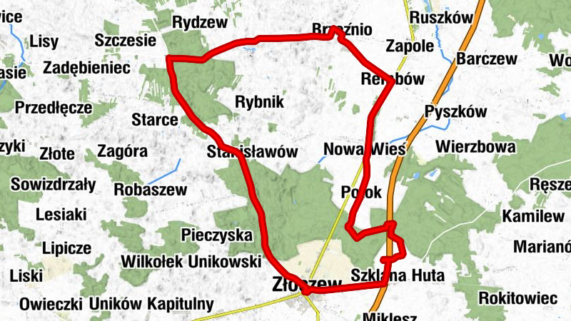 restauracja "Casablanca" - Brzeźnio - Kościół pw. świętego Idziego - Złoczew