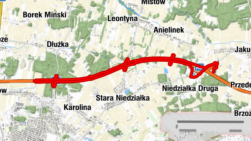 Mińsk Mazowiecki - Kolonia Niedziałka - Jakubów