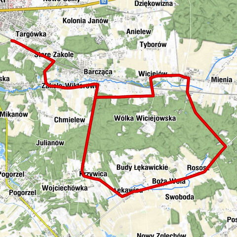 Mińsk Mazowiecki - Targówka - Stare Zakole - Michałowo