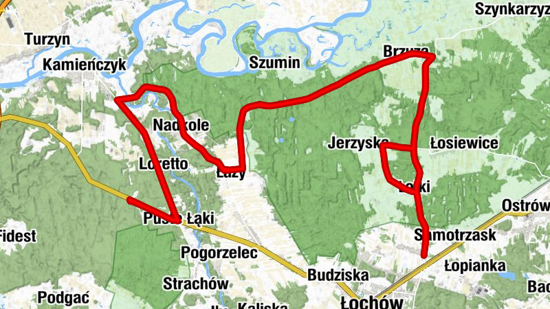 Puste Łąki - Halin - Loretto - Kościół pw. Świętego Stanisława Kostki