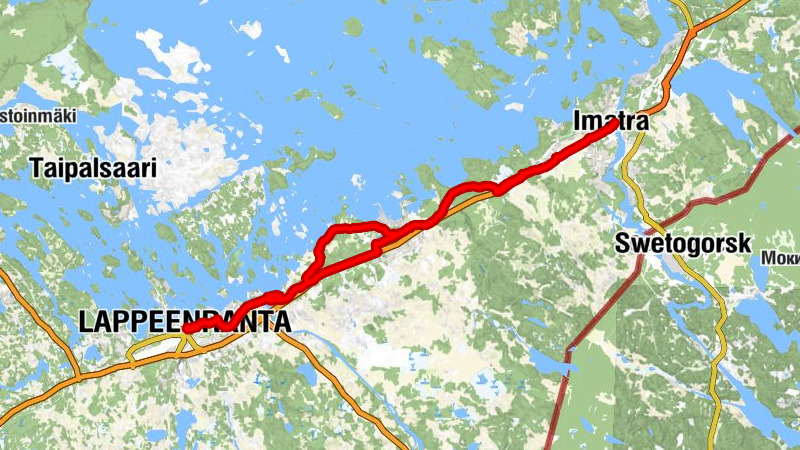 Imatra - Motorest Korvenkangas - Lappeen Marian kirkko