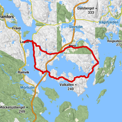 Lunde - Klockestrand - Nylandsstrand - Rystrand