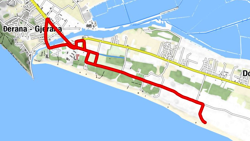 Ulcinj - Ulqin - Đerana - Gjerana