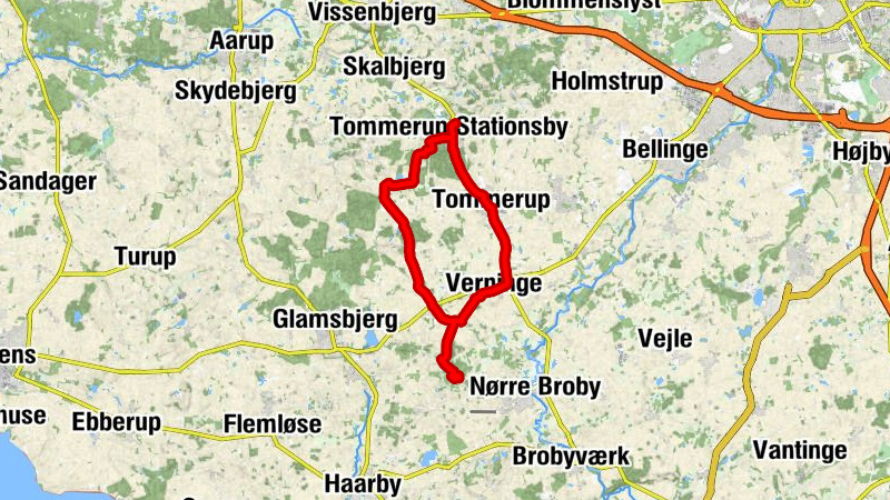 Tommerup - Tommerup Stationsby - Langstedgyden - Verninge