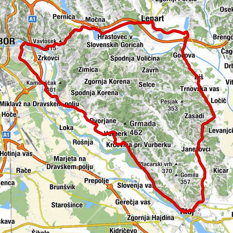 Ptuj - Lenart - Maribor