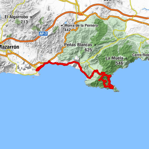 Puerto de Mazarrón - Cueva del Agua - Collado de Juan Catalina - San José