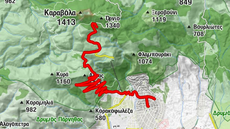 Πρώην Μανώλης - Agia Triada - Ορειβατικό Καταφύγιο Μπάφι - Θρακομακεδόνες