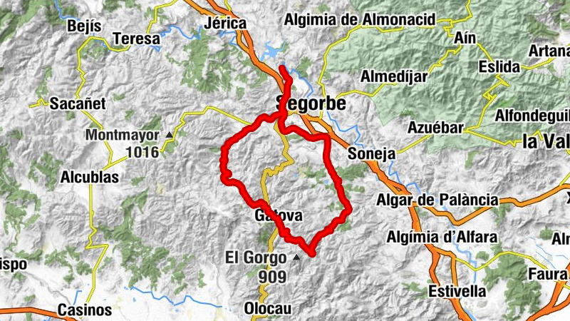 Gátova - Altura - Navajas - Cueva de Sacañé