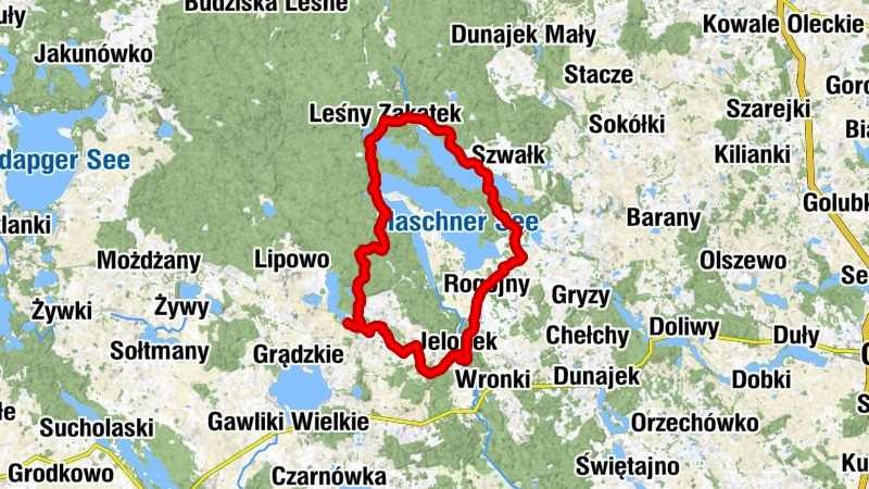 Łękuk Mały - Leśny Zakątek - Kościół pw Świętego Kazimierza Królewicza - Cerkiew pw. Narodzenia Świętego Jana Chrzciciela w Orłowie