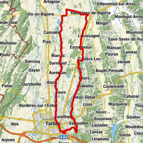 Tarbes - Église Saint-Jean-Baptiste - Église Saint-Pierre - Cité Mouysset