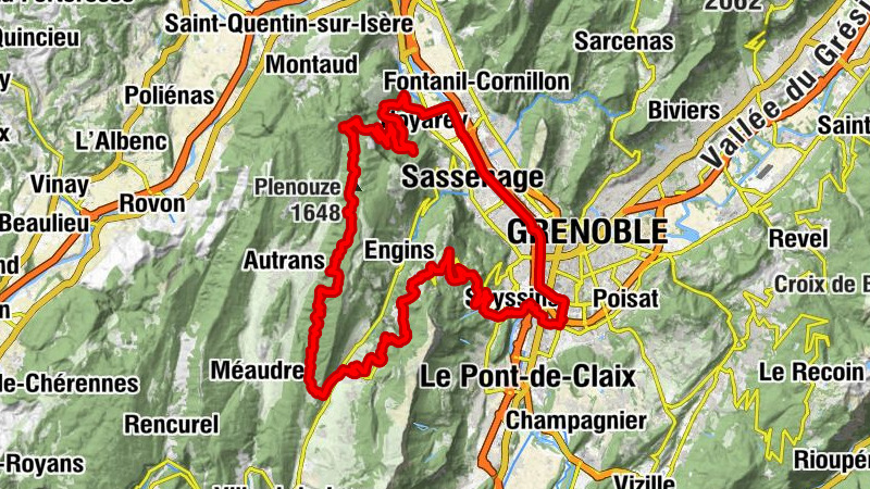 Échirolles - Pas du Mortier - Refuge des Feneys