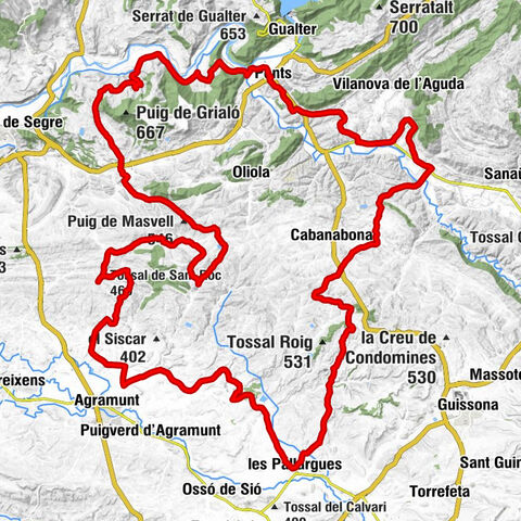 Ponts - Tossal Rull - Tossal dels Conills - Tossal de Sant Roc