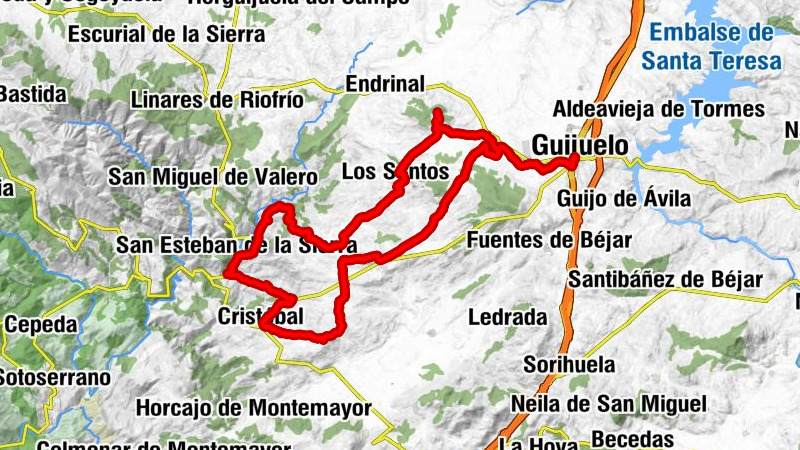 Antigua Estación de Guijuelo - Guijuelo - Fuenterroble de Salvatierra - Los Santos