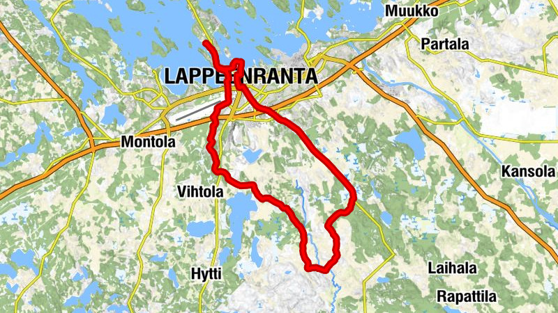 Kariniemi - Vanerinranta - Pallo - Lappeenranta