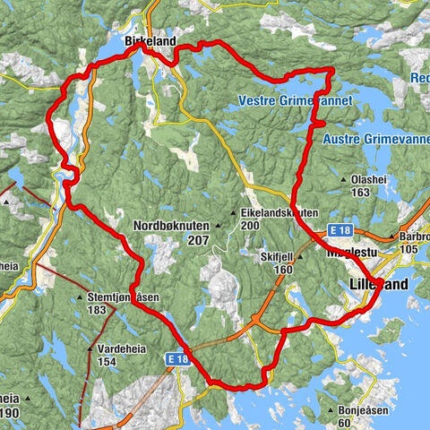 Lillesand - Bellevue - Springvannsheia - Bethel