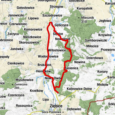 Biały Kościół - Gębice - Kościół pw. św. Marcina - Kościół pw. św. Andrzeja