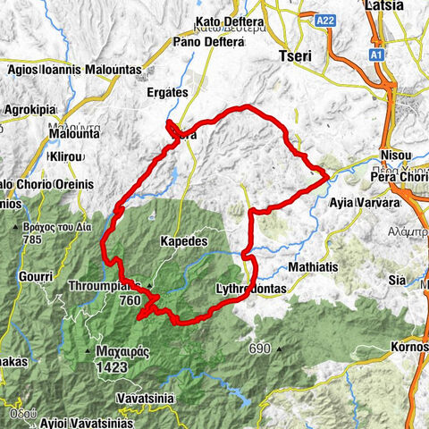Μαρκί - Κοτσιάτης - Καταλιόντας - Λυθροδόντας