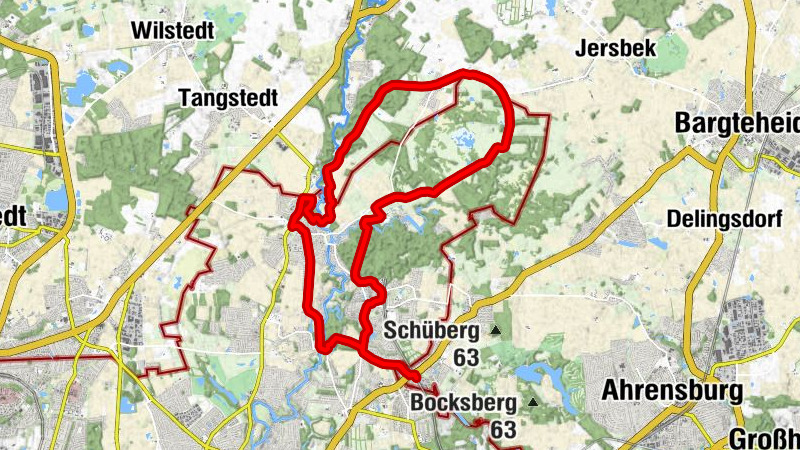 Hoisbüttel - Wohldorfer Mühle - Zum Bäcker - Pfingsthorst