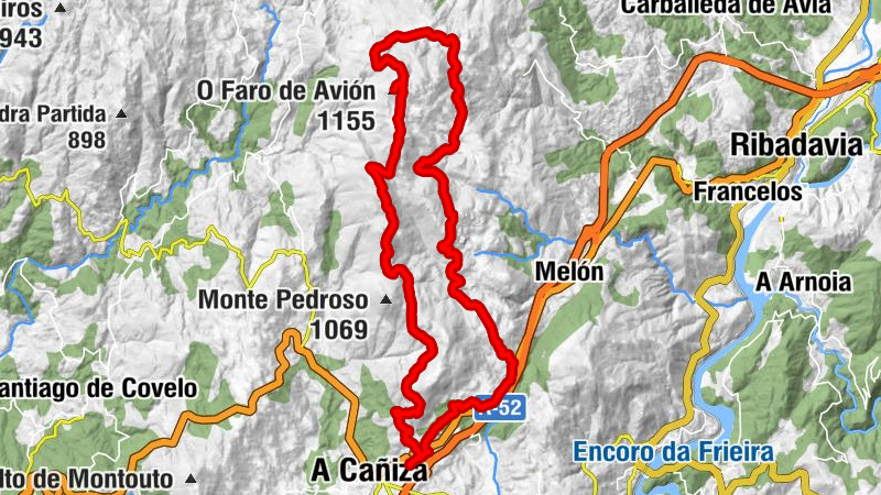 Porto Augavella - Coto da Montería - O Faro de Avión - A Uceira
