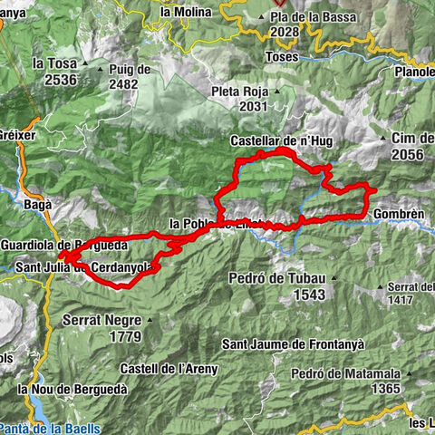 Restaurant Ca l'Asensi - Sant Llorenç - Mare de Déu de les Esposes - Refugi de Coll de Merolla