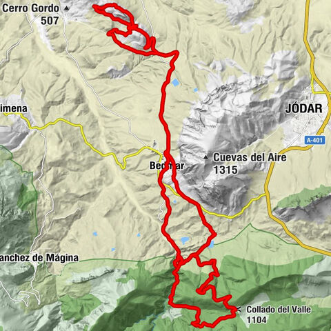 Bedmar - Carratraca - Cueva del Agua - Collado del Valle
