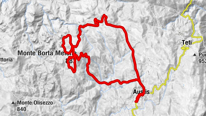 Austis - Chiesa dell'Assunta - Monte Borta Melone