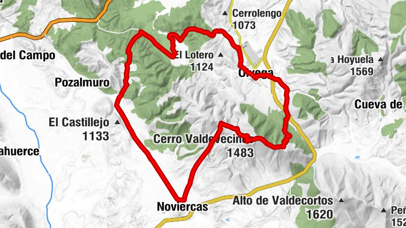 Ólvega - El Codujón - Cascarrera - Cerro Valdevecinos