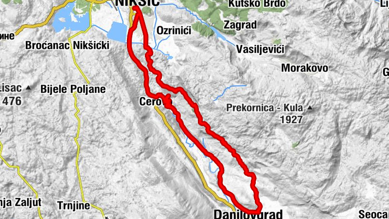 Nikšić - Stubica - Danilovgrad