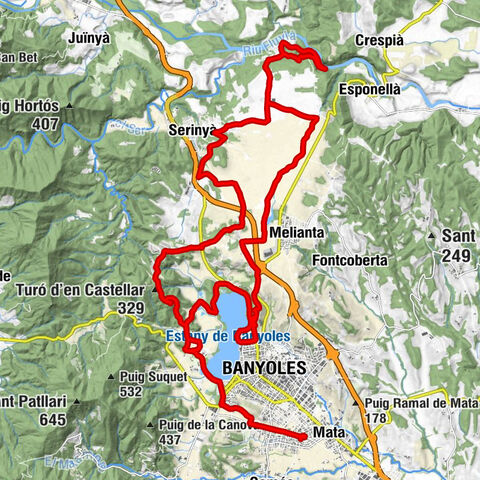 Can Garriga - Puig Clarà - Turó d'en Castellar - Puig de Sant Martirià