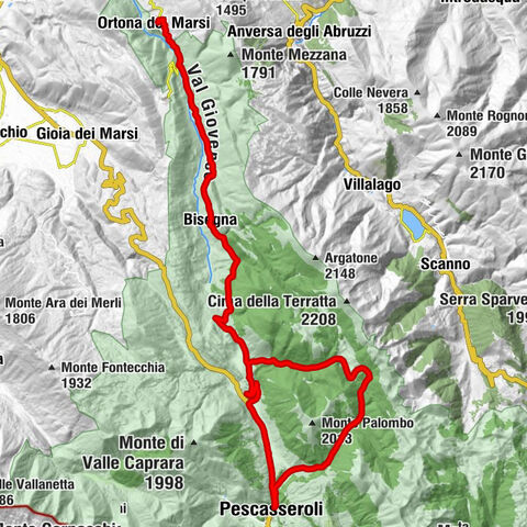Ortona dei Marsi - San Sebastiano - Rifugio Prato Rosso - Pescasseroli