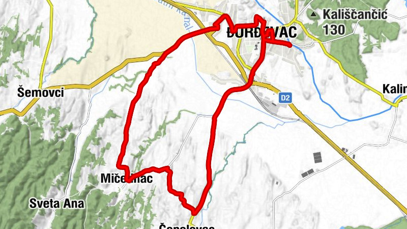 Đurđevac - crkva svetog Jurja - Mali Kostanj - kapela Svete Elizabete
