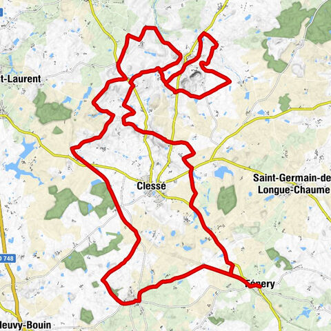 Fénery - La Touche Muret - Chapelle Imbert - Église Saint-Georges-de-Hérisson