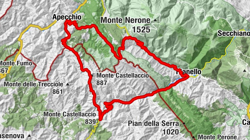 Apecchio - Conti Castelguelfo - Monte Castellaccio